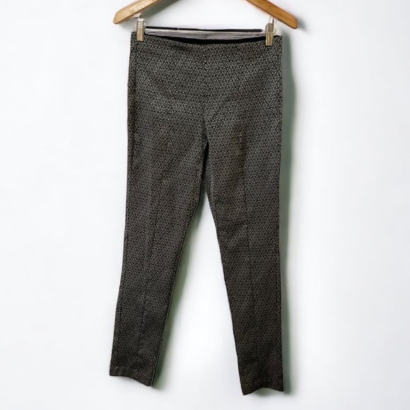 Alfani Silver Y2K Ikat Elastic Band Pull On Ankle Trouser Pant Women’s 4​ - Picture 7 of 11